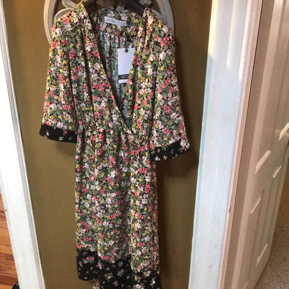 NWT ✨✨ZARA Floral Duster Kimono - Picture 6 of 6